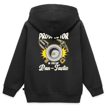 Drôles de panneurs d’or chercheurs d’or chercheurs d’or excavatrices - Sweat Premium à capuche zippé enfant bio - noir - Dos - AI Model Kid Male (0cm)