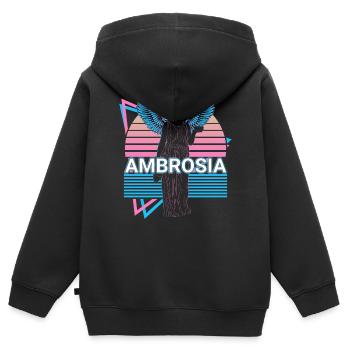 Ambrosia Göttin Altgriechisch Griechische Mytholog - Kinder Premium Organic Zip Hoodie - Schwarz - Hinten - AI Model Kid Male (0cm)