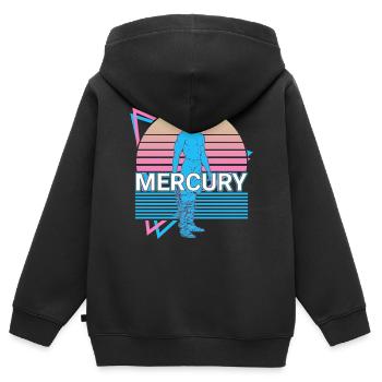 Merkur Bote der Götter Antike römische Mythologie - Kinder Premium Organic Zip Hoodie - Schwarz - Hinten - AI Model Kid Male (0cm)
