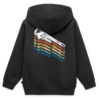 Plumbing Plumber Pipe Wrench - Kids Premium Organic Zip-up Hoodie - black - Back - AI Model Kid Male (0cm)
