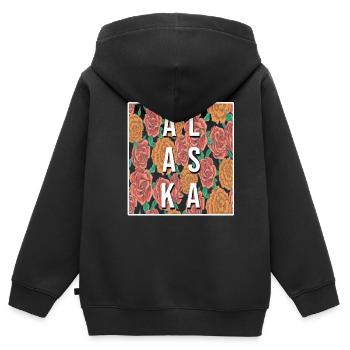Alaska - Sweat Premium à capuche zippé enfant bio - noir - Dos - AI Model Kid Male (0cm)