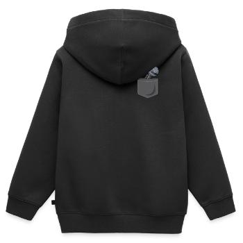 Karaoke Singer Microphone Vocalist - Kinder Premium Organic Zip Hoodie - Schwarz - Hinten - AI Model Kid Male (0cm)