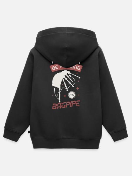 Ich Würde Eher Meinen - Kinder Premium Organic Zip Hoodie - Schwarz