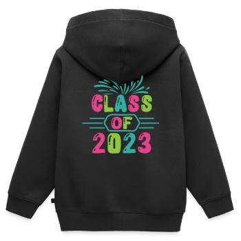 Class Of 2023 - Kinder Premium Organic Zip Hoodie - Schwarz - Hinten - AI Model Kid Male (0cm)