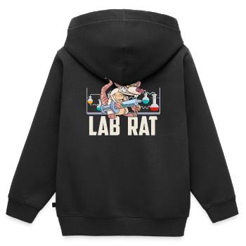 Lab Technician Lab Rat Science Clinical Laboratory - Kinder Premium Organic Zip Hoodie - Schwarz - Hinten - AI Model Kid Male (0cm)