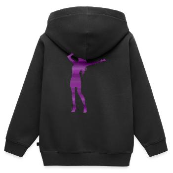 Singer - Kids Premium Organic Zip-up Hoodie - black - Back - AI Model Kid Male (0cm)