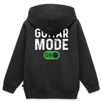 Guitar Mode On - Bass Guitarist Guitar Player - Kinder Premium Organic Zip Hoodie - Schwarz - Hinten - AI Model Kid Male (0cm)
