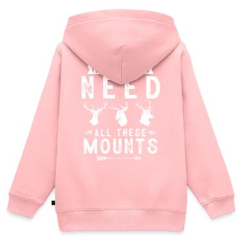 Taxidermie, Taxidermist, Erhaltung Von Tieren - Kinder Premium Organic Zip Hoodie - Rosa - Hinten - AI Model Kid Female (0cm)