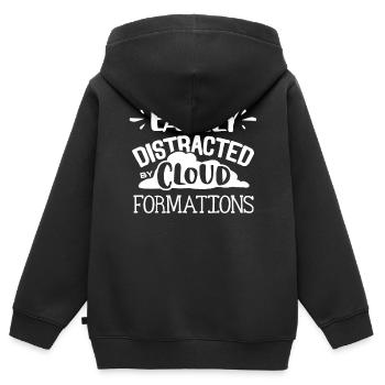 Wolkenbildung, Meteorologe - Kinder Premium Organic Zip Hoodie - Schwarz - Hinten - AI Model Kid Male (0cm)