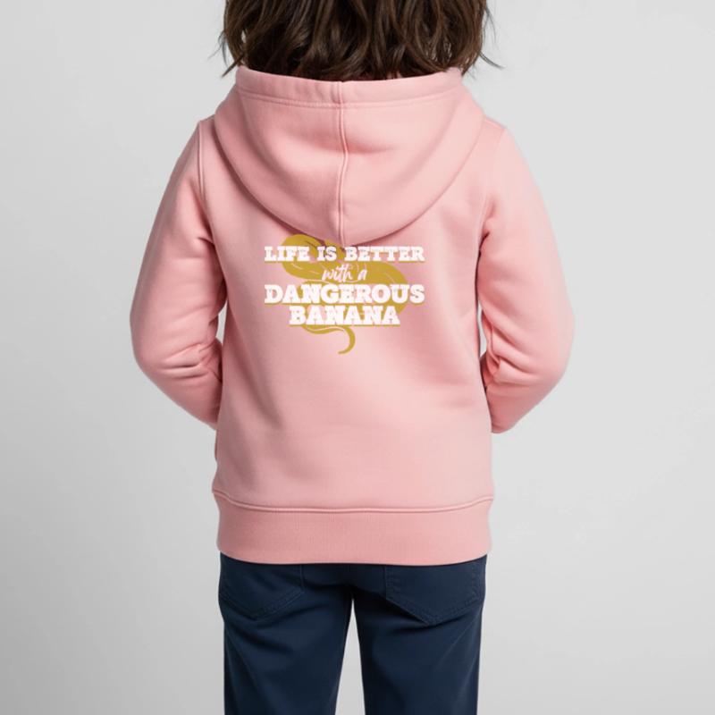 Boule de banane Python Königspython Sweat Premium à capuche zippé enfant bio