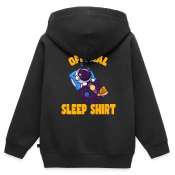Gute Nacht - Kinder Premium Organic Zip Hoodie - Schwarz - Hinten - AI Model Kid Male (0cm)