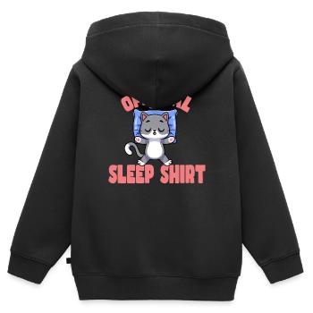 Gute Nacht - Kinder Premium Organic Zip Hoodie - Schwarz - Hinten - AI Model Kid Male (0cm)