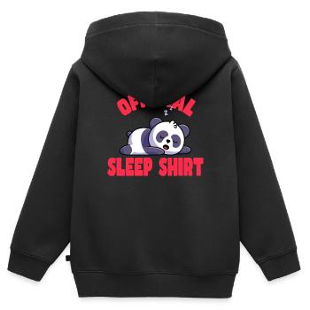 Gute Nacht - Kinder Premium Organic Zip Hoodie - Schwarz - Hinten - AI Model Kid Male (0cm)