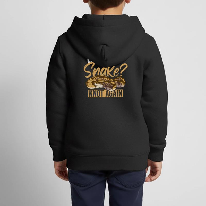 Königspython Ball Python Sweat Premium à capuche zippé enfant bio