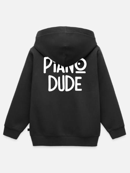 Piano, Pianist - Kinder Premium zip hoodie biologisch - zwart