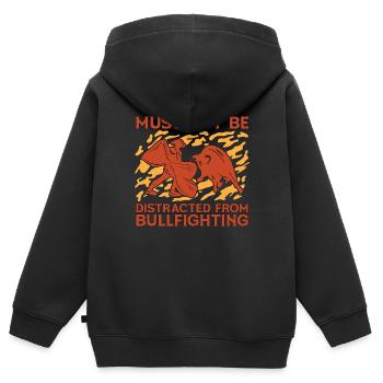 Bullfighting Must Not Be Loves Torero Bullfighter - Kinder Premium Organic Zip Hoodie - Schwarz - Hinten - AI Model Kid Male (0cm)