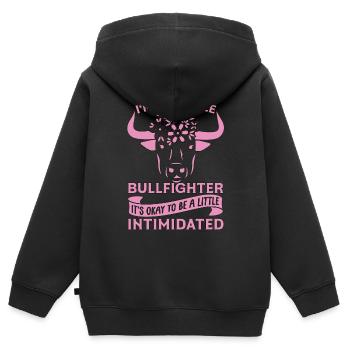 Tauromachie Je suis une torero Clown de rodéo - Sweat Premium à capuche zippé enfant bio - noir - Dos - AI Model Kid Male (0cm)