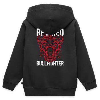 Bullfighting Retired Bullfighter Bullfight Torero - Kinder Premium Organic Zip Hoodie - Schwarz - Hinten - AI Model Kid Male (0cm)