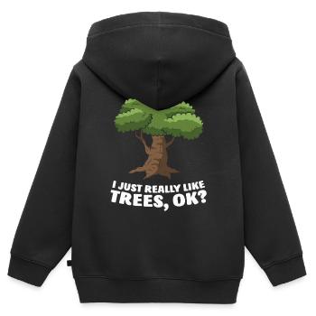 Carpenter, carpenter - Kids Premium Organic Zip-up Hoodie - black - Back - AI Model Kid Male (0cm)