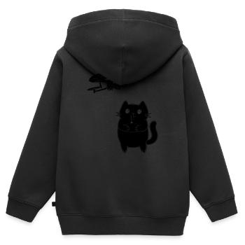 Cat Drone Pilot - Drone Racing Drone Pilot Cat Lov - Kinder Premium Organic Zip Hoodie - Schwarz - Hinten - AI Model Kid Male (0cm)