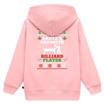 Billiards Pool Player Ball - Kids Premium Organic Zip-up Hoodie - rose - Back - AI Model Kid Female (0cm)