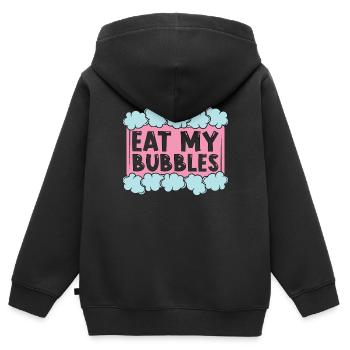 Soapmaking Eat My Bubbles Handicrafts Soap Maker - Kids Premium Organic Zip-up Hoodie - black - Back - AI Model Kid Male (0cm)