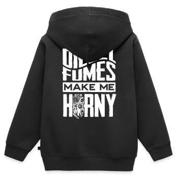 Automechaniker, Mechaniker, Automechaniker - Kinder Premium Organic Zip Hoodie - Schwarz - Hinten - AI Model Kid Male (0cm)