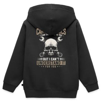 Automechaniker, Mechaniker, Automechaniker - Kinder Premium Organic Zip Hoodie - Schwarz - Hinten - AI Model Kid Male (0cm)