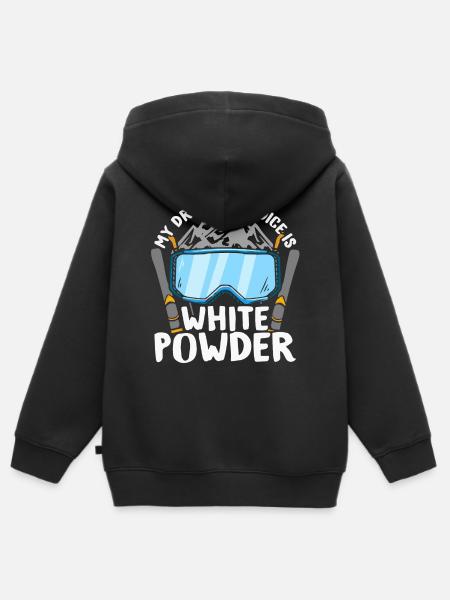Snowboarder, Snowboarden - Kinder Premium Organic Zip Hoodie - Schwarz