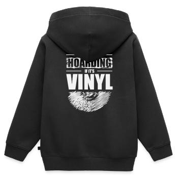 Es Ist Kein Horten, Wenn Es Sich Um Audiophile - Kinder Premium Organic Zip Hoodie - Schwarz - Hinten - AI Model Kid Male (0cm)
