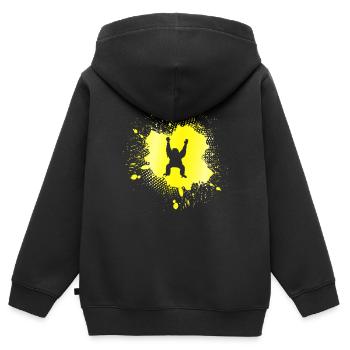 Orangutan - Kids Premium Organic Zip-up Hoodie - black - Back - AI Model Kid Male (0cm)