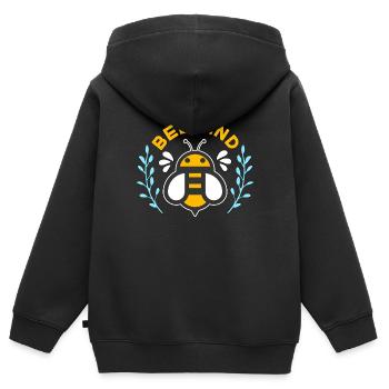 Beekeeping Bee Kind Apiculturist Insects Beekeeper - Kinder Premium Organic Zip Hoodie - Schwarz - Hinten - AI Model Kid Male (0cm)