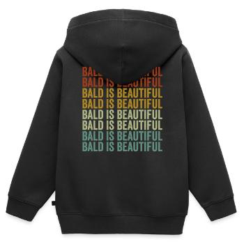 Kahl ist schön 4. Juli Kahl - Kinder Premium Organic Zip Hoodie - Schwarz - Hinten - AI Model Kid Male (0cm)