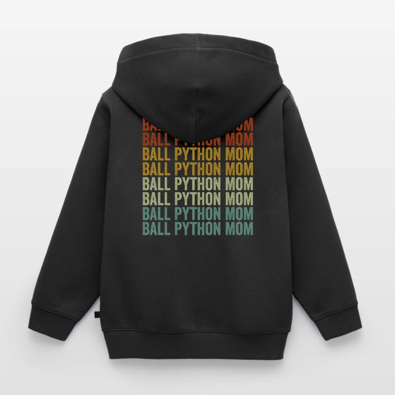 Ball python Mama Ball python Snake Mama Kids Premium Organic Zip-up Hoodie