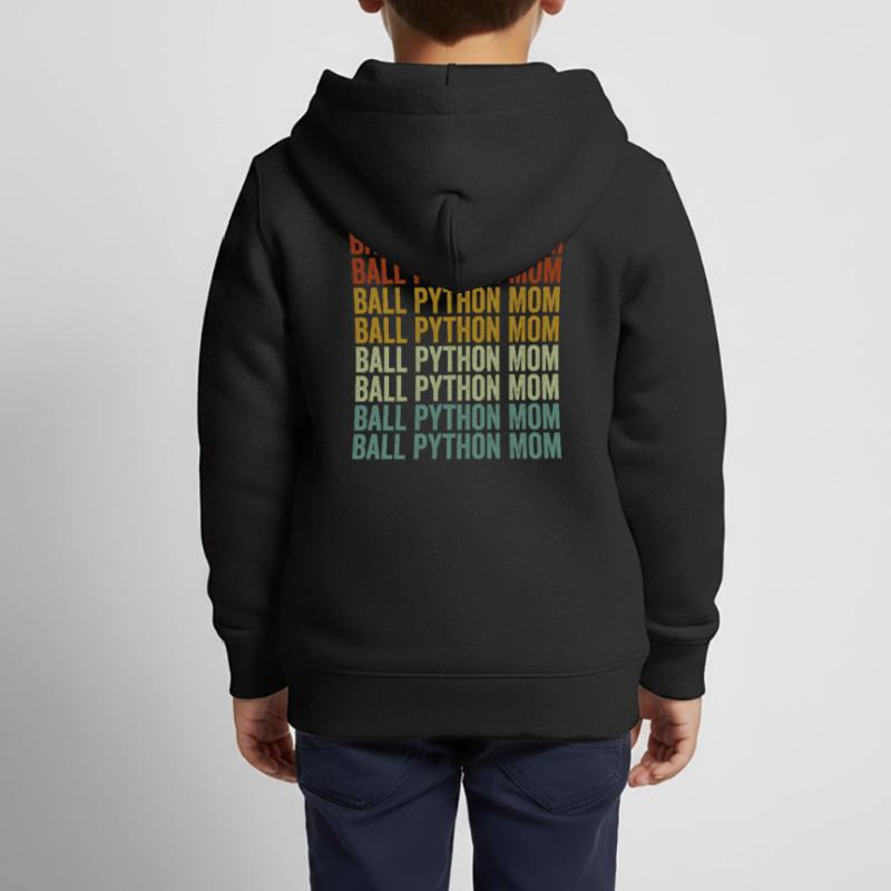 Ball python Mama Ball python Snake Mama Kids Premium Organic Zip-up Hoodie
