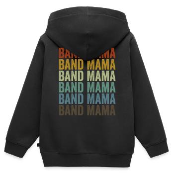 Band Mama Saxophone Mama - Kids Premium Organic Zip-up Hoodie - black - Back - AI Model Kid Male (0cm)