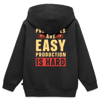 Artificial Intelligence Prototypes Are Easy Robots - Kinder Premium Organic Zip Hoodie - Schwarz - Hinten - AI Model Kid Male (0cm)