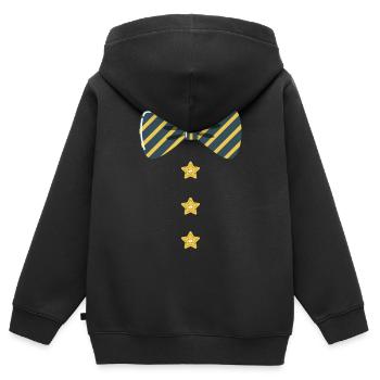 Costume de Carnaval Kölle Alaaf Cologne - Sweat Premium à capuche zippé enfant bio - noir - Dos - AI Model Kid Male (0cm)