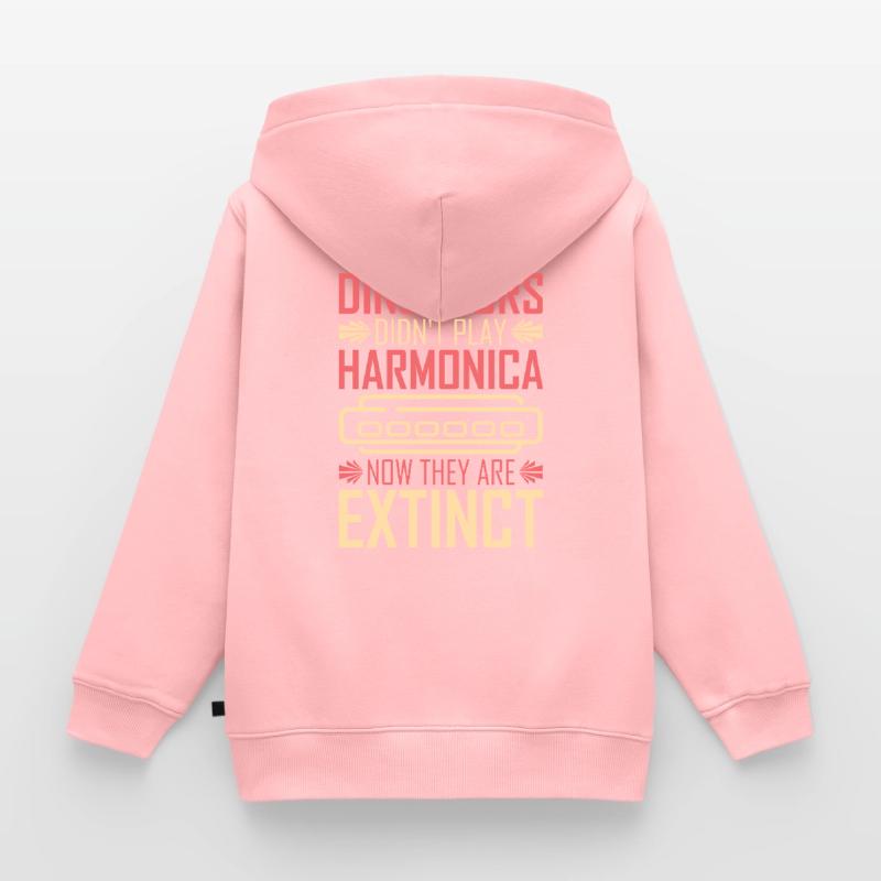 Harmonica harmonica player Kids Premium Organic Zip-up Hoodie