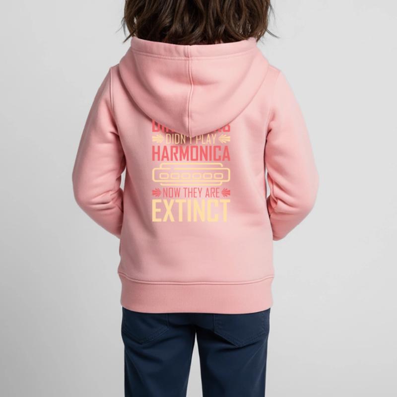 Harmonica harmonica player Kids Premium Organic Zip-up Hoodie