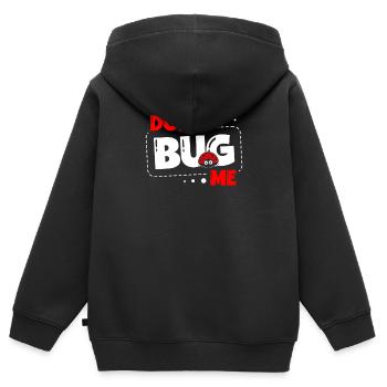 Bug Me Insect Lover Bug Future Entomologist - Sweat Premium à capuche zippé enfant bio - noir - Dos - AI Model Kid Male (0cm)