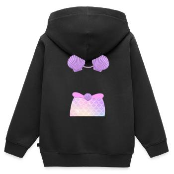 Karneval Kostüm Kölle Alaaf Herz Köln Bikini - Kinder Premium Organic Zip Hoodie - Schwarz - Hinten - AI Model Kid Male (0cm)