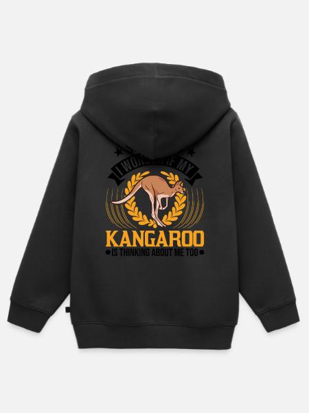 Australisches Känguru Australien Kangaroo - Kinder Premium Organic Zip Hoodie - 
