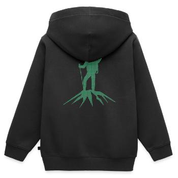 Alpinisme - Sweat Premium à capuche zippé enfant bio - noir - Dos - AI Model Kid Male (0cm)