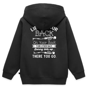 Technologie RAD, radiologue - Sweat Premium à capuche zippé enfant bio - noir - Dos - AI Model Kid Male (0cm)