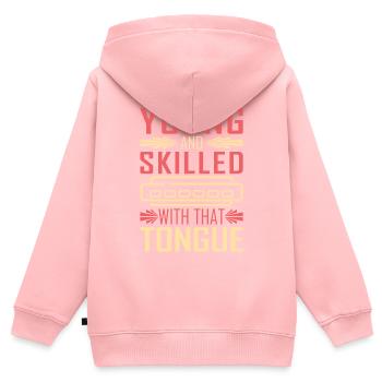 Harmonica harmonica player - Kids Premium Organic Zip-up Hoodie - rose - Back - AI Model Kid Female (0cm)