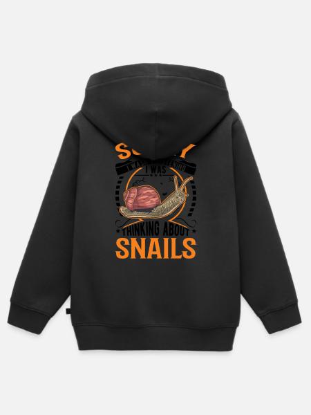 Schnecke Geschenk Weinbergschnecke - Kinder Premium Organic Zip Hoodie -