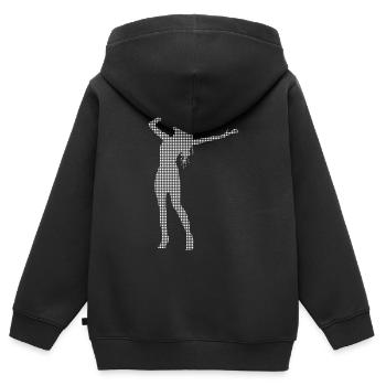 Singen - Kinder Premium Organic Zip Hoodie - Schwarz - Hinten - AI Model Kid Male (0cm)