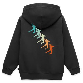 Handballerin Handballspielerin Frauen Handball - Kinder Premium Organic Zip Hoodie - Schwarz - Hinten - AI Model Kid Male (0cm)