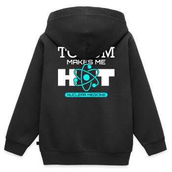 NUC Med Squad, Kernmedizin - Kinder Premium Organic Zip Hoodie - Schwarz - Hinten - AI Model Kid Male (0cm)